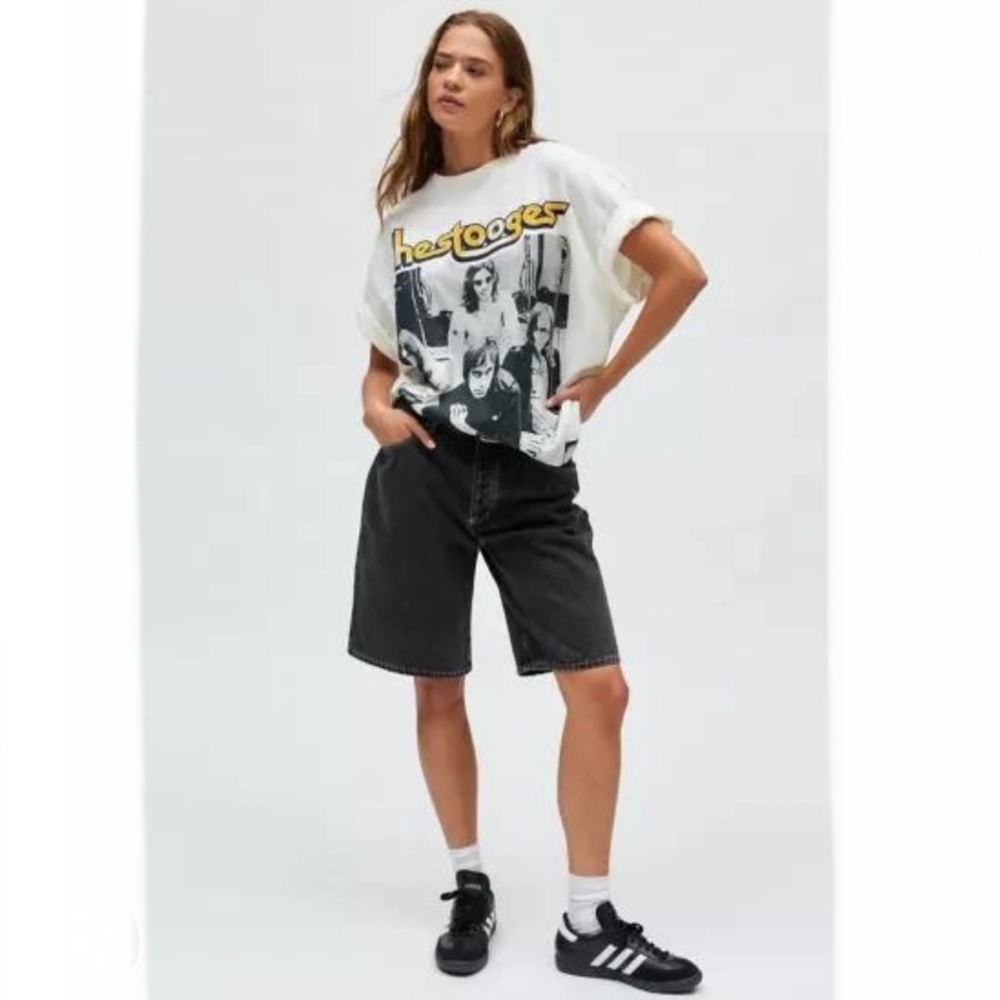 NWT UO The Stooges Iggy Pop Graphic Band T-Shirt Dress Oversized Size Large/XL - Picture 2 of 11